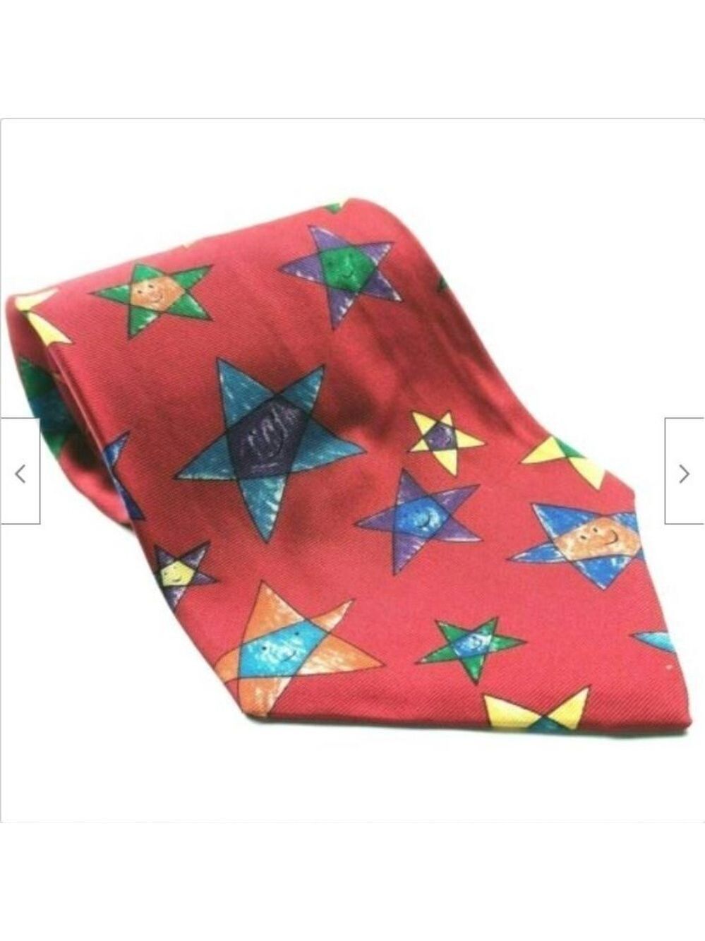 Save The Children Silk Tie Happy Stars Age 5